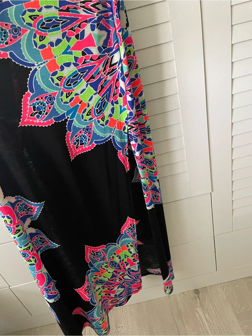 Black Colorful Mandala Dress Bohemian Vacation Resort Y2K Bodycon Halter Dress